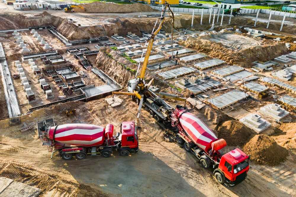 Transit mixer transporting