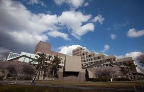 College campus architecture design showing a blend of traditional and modern buildings 