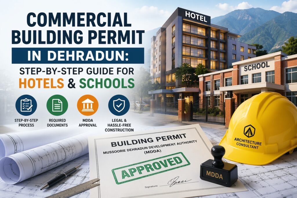 Commercial Building Permit in Dehradun: Step-by-Step Guide for Hotels & Schools