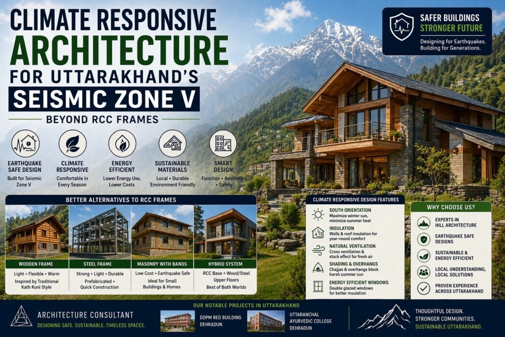 Climate Responsive Architecture in Uttarakhand | Earthquake Safe Design for Seismic Zone V