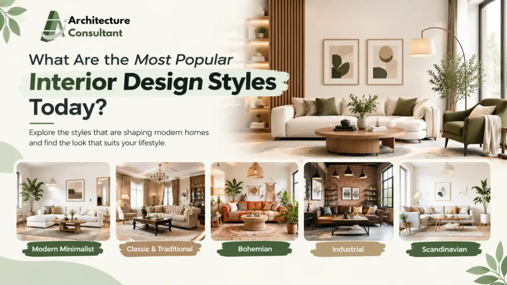 What are the most popular interior design styles today?